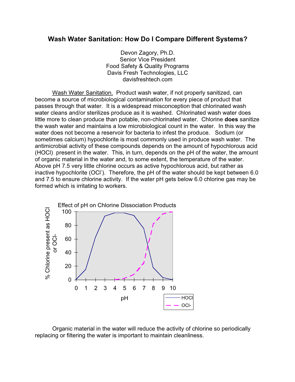 Wash Water Sanitation: How Do I Compare Different Systems?