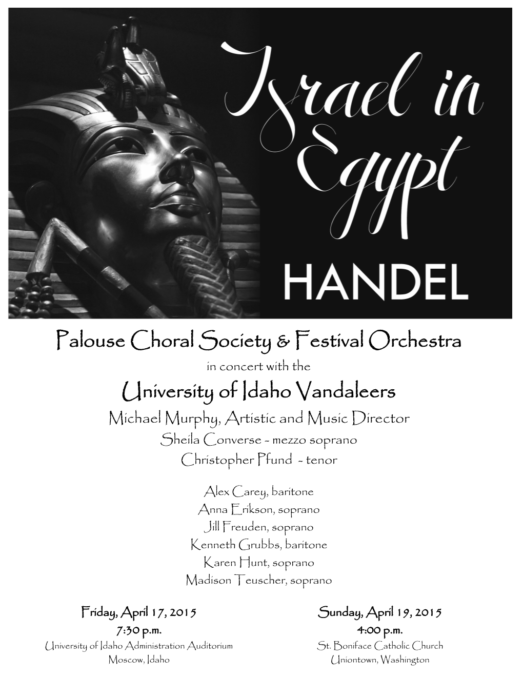 Palouse Choral Society & Festival Orchestra University of Idaho Vandaleers