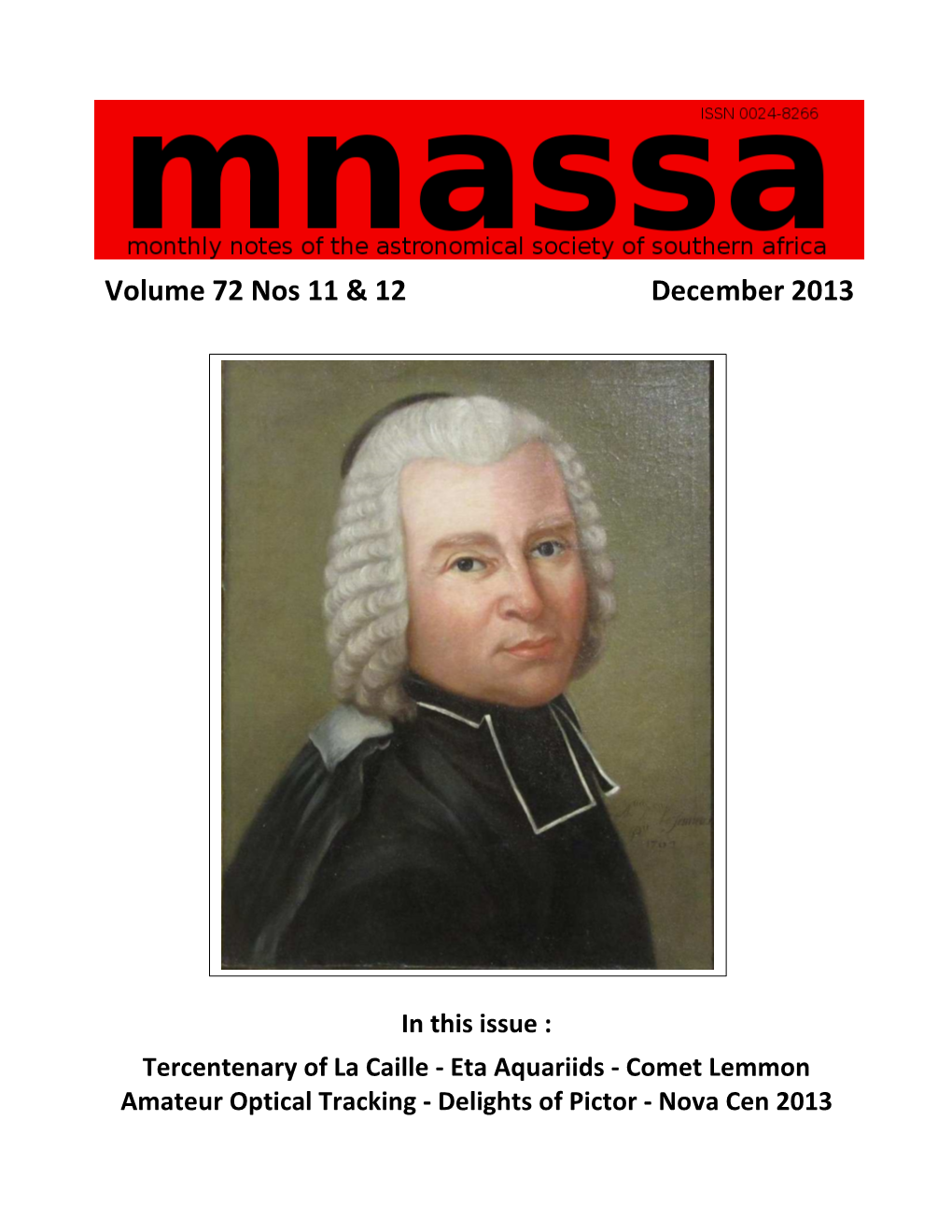 Volume 72 Nos 11 & 12 December 2013