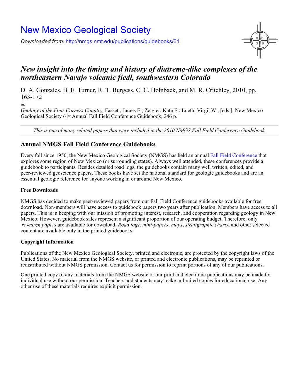 New Insight Into the Timing and History of Diatreme-Dike Complexes of the Northeastern Navajo Volcanic Fiedl, Southwestern Colorado D