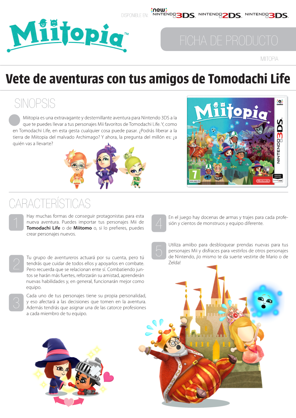 Vete De Aventuras Con Tus Amigos De Tomodachi Life SINOPSIS