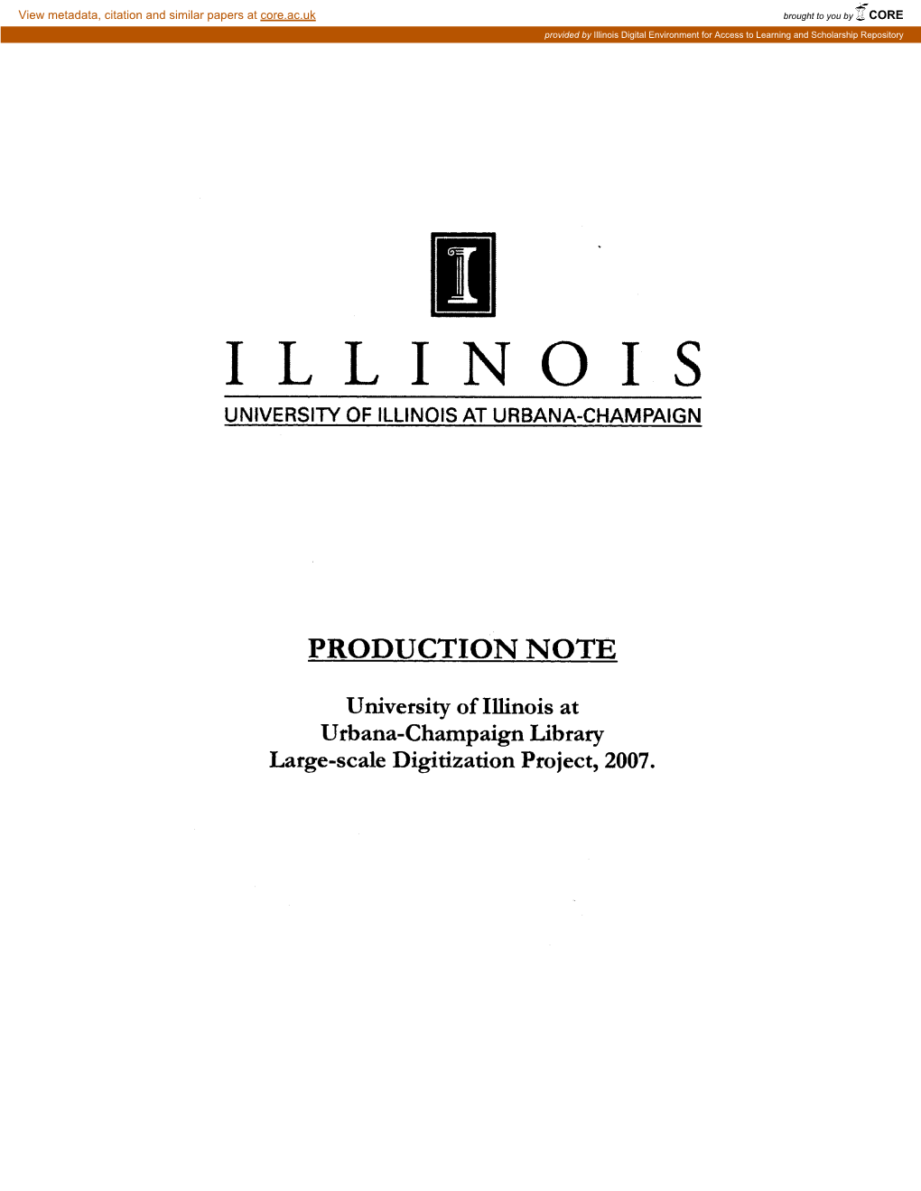 Inventory of Select Groups of Arthropods of 12 Mile Prairie Carried out by Members of the Illinois Natural History Survey Center for Biodiversity 607 E