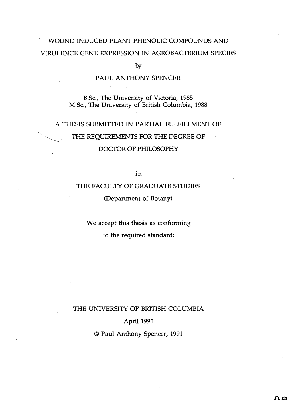 Wound Induced Plant Phenolic Compounds And