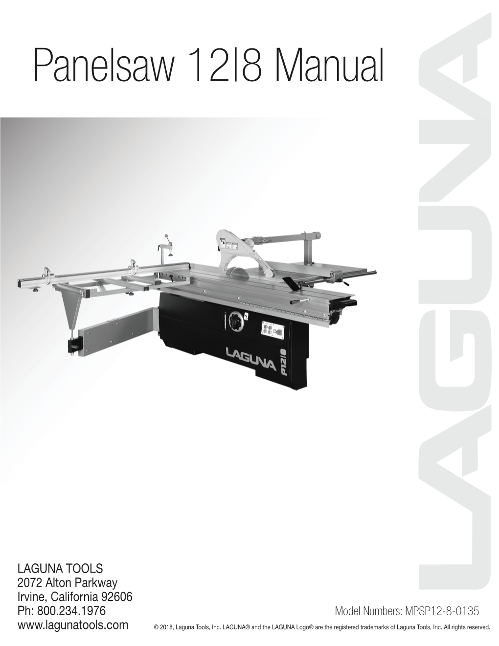 P12|8 Panelsaw Manual