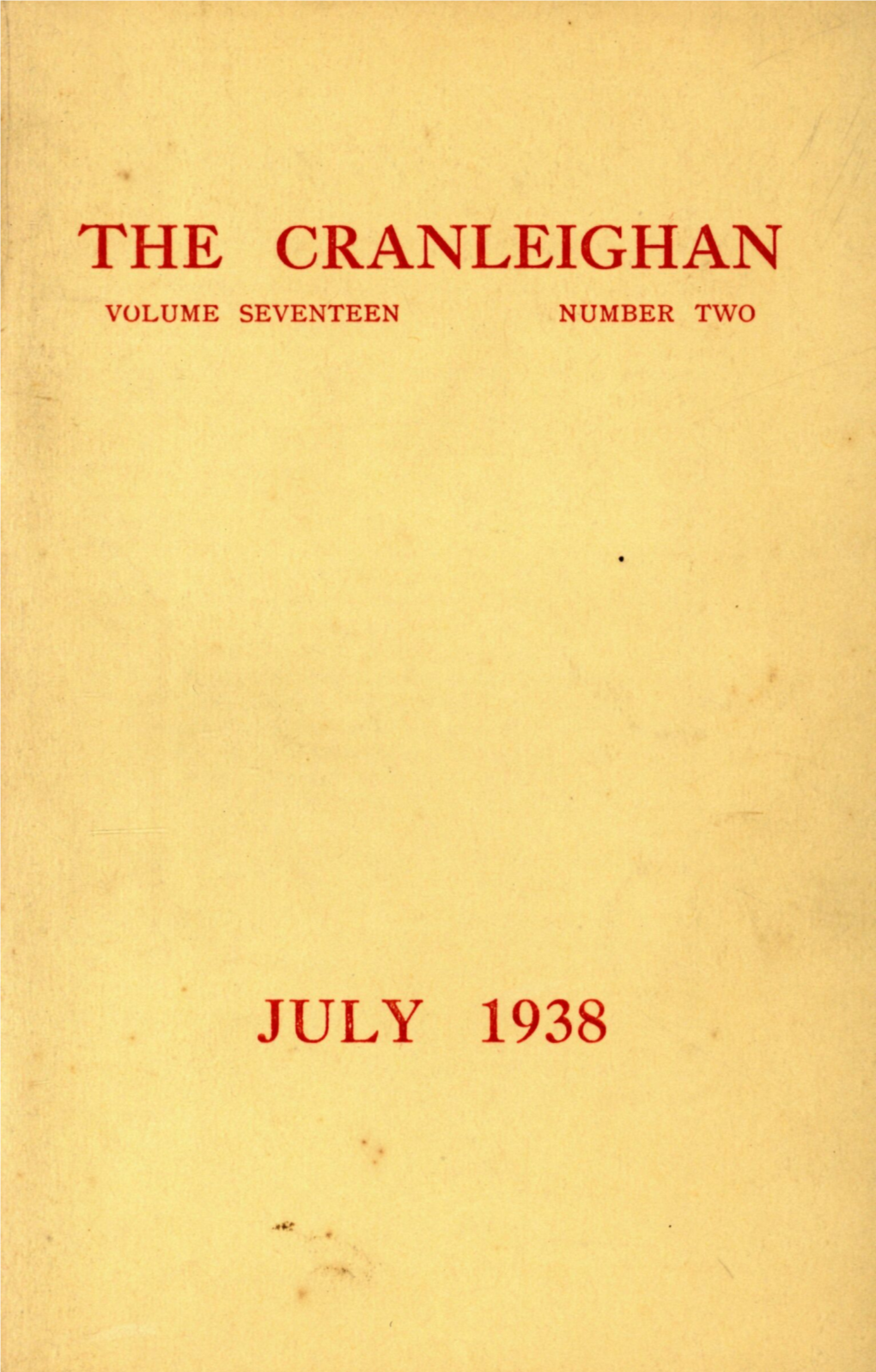 The Cranleighan Volume Seventeen Number Two