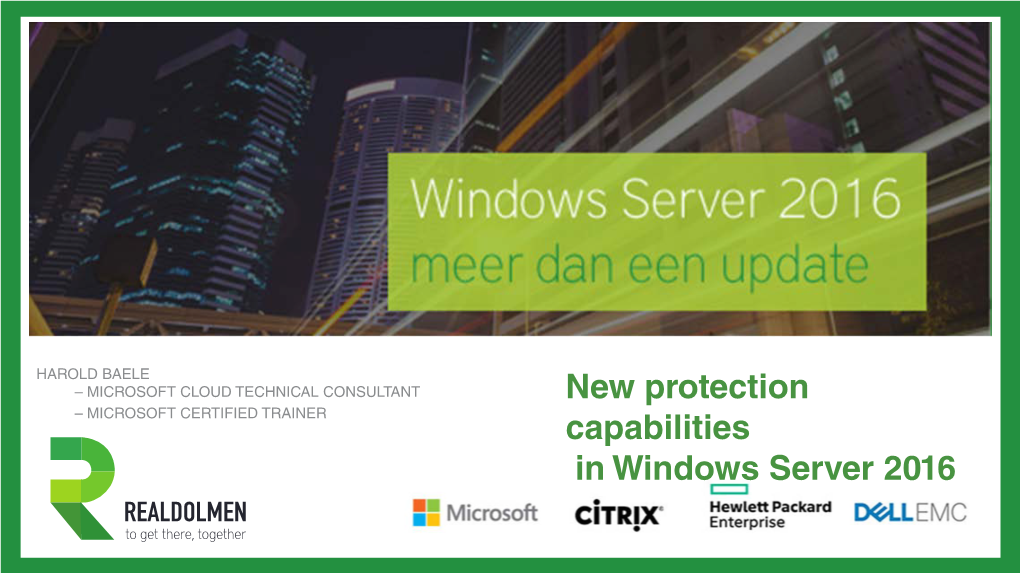 New Protection Capabilities in Windows Server 2016
