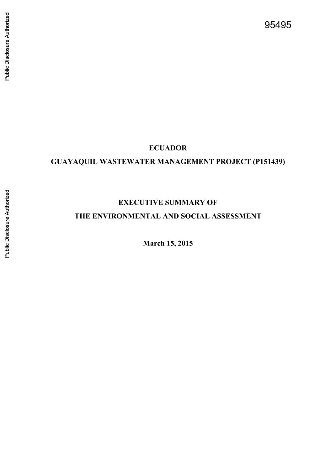 World Bank Document