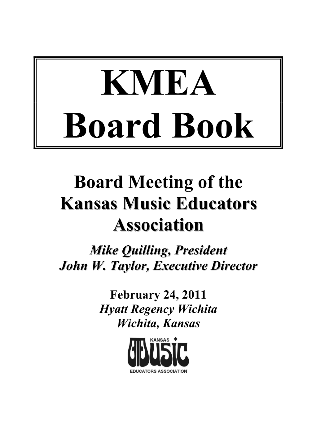 Board Meeting of the Kansas Music Educators Association