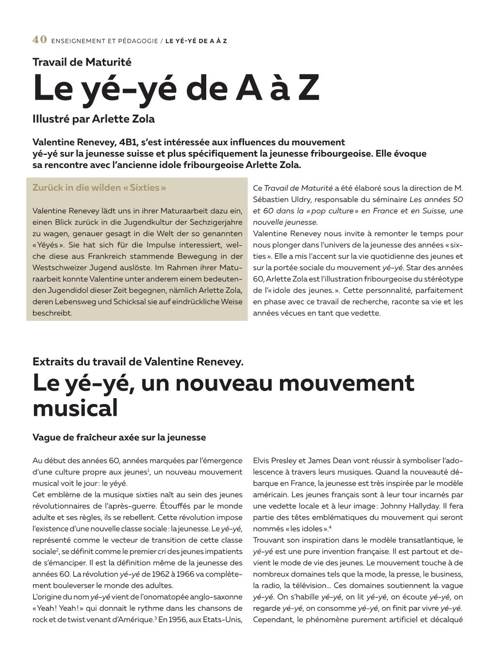 Le Yé-Yé De a À Z