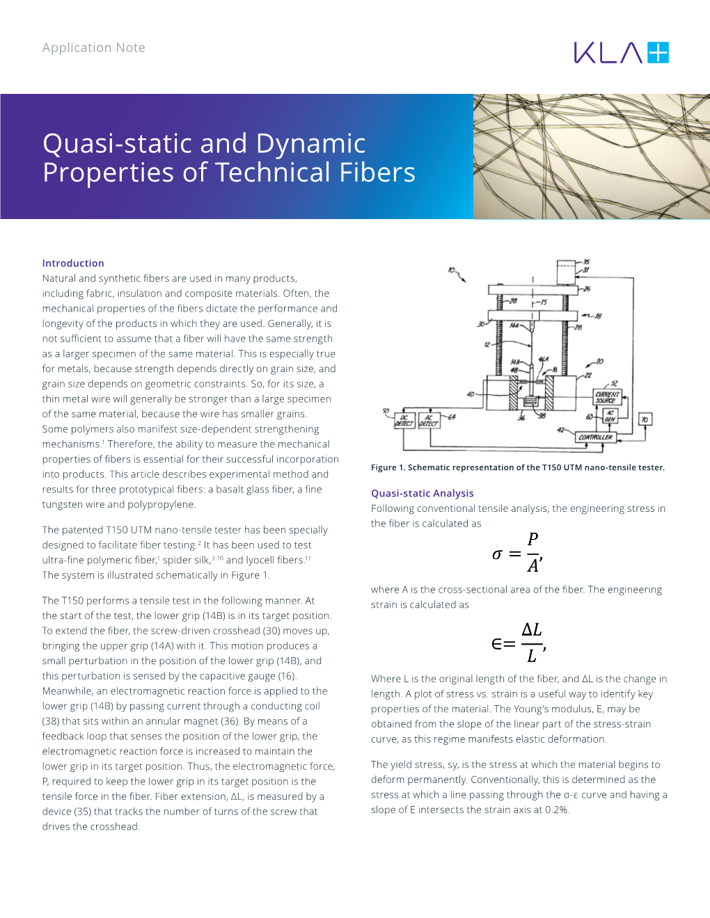 Quasi-Static and Dynamic Properties of Technical Fibers