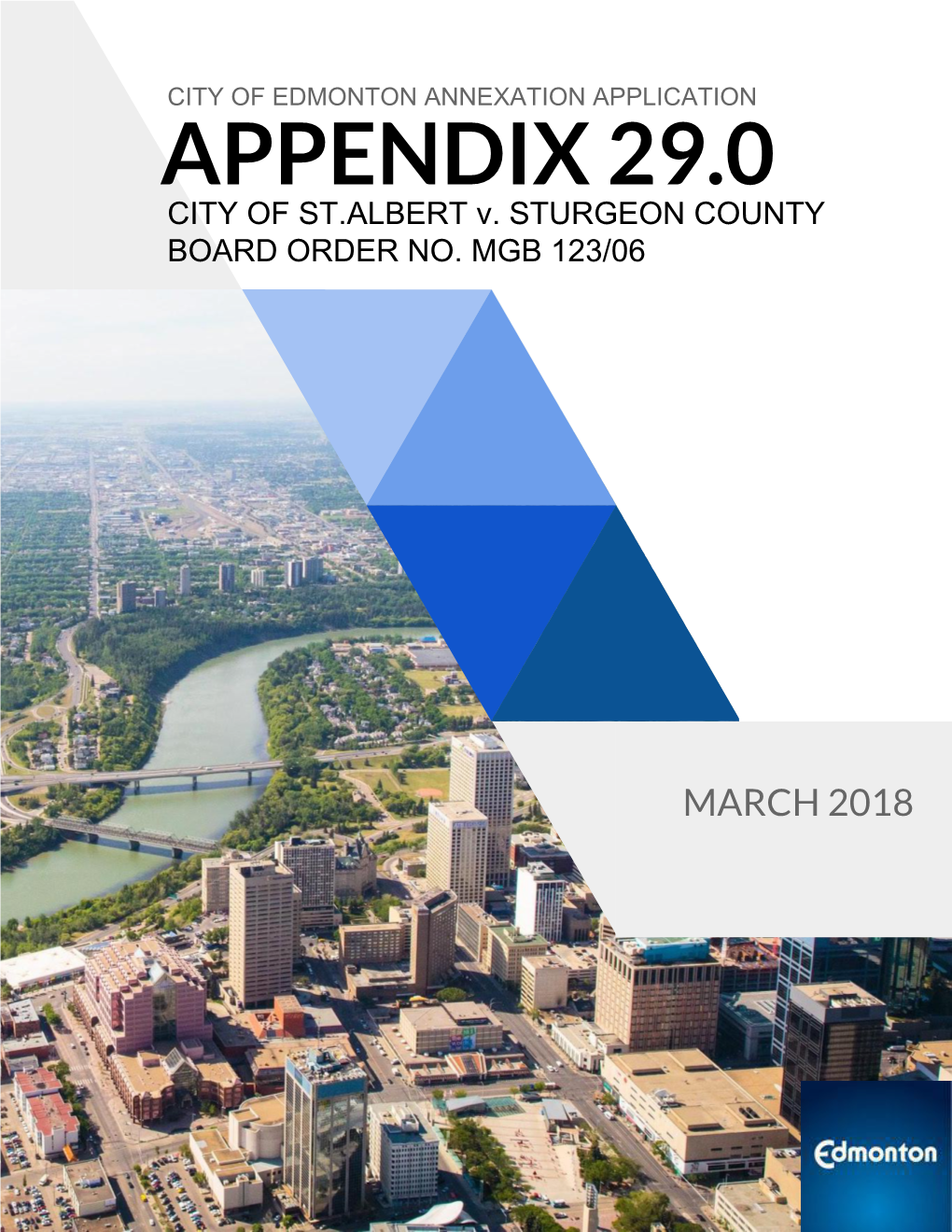 Appendix 29.0 City of St. Albert V. Sturgeon County