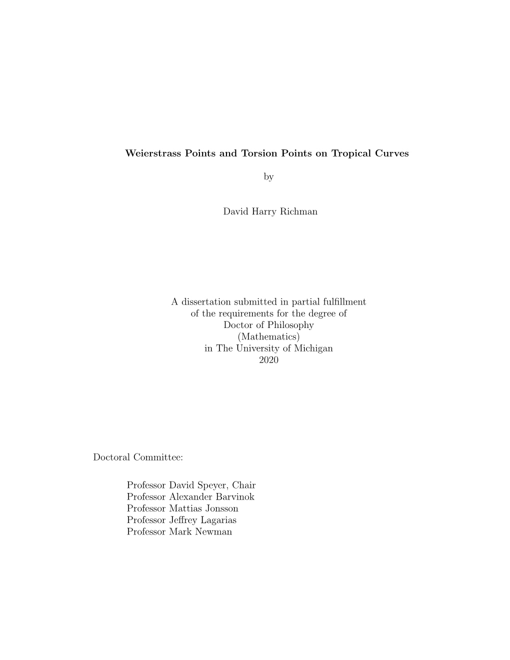 Weierstrass Points and Torsion Points on Tropical Curves