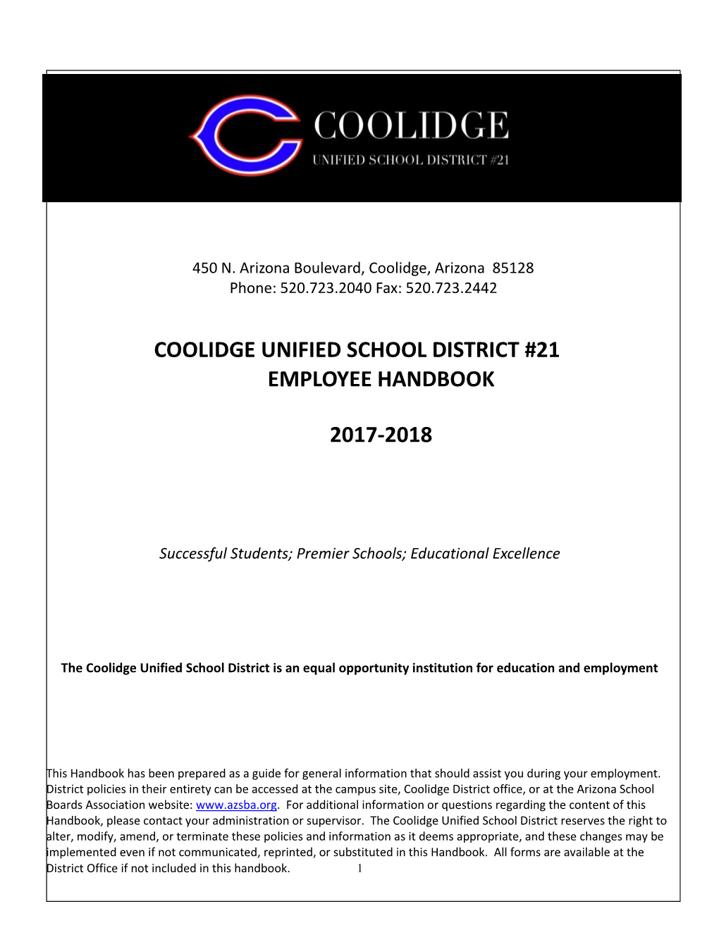 Coolidge Unified School District Movie Permission Slip