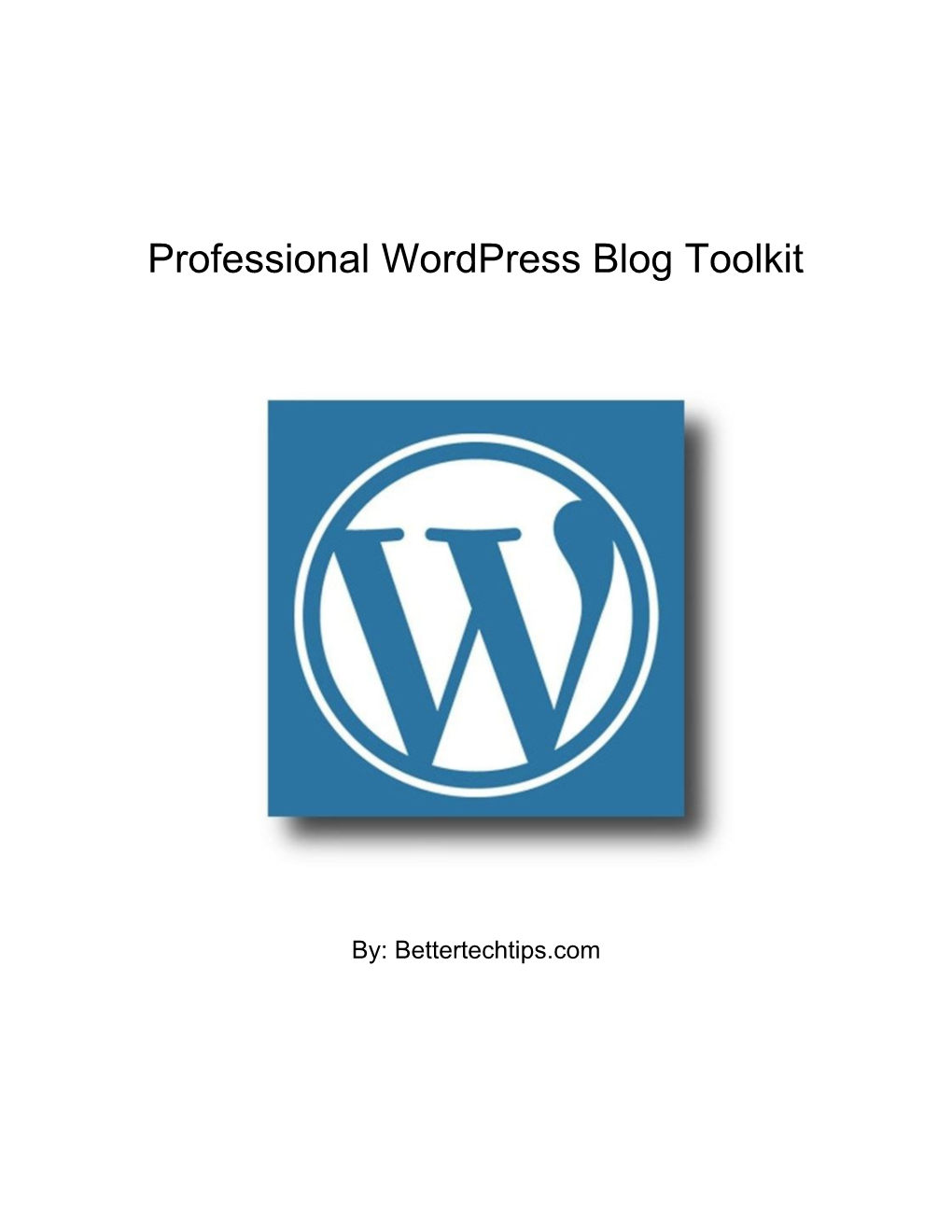 Professional Wordpress Blog Toolkit