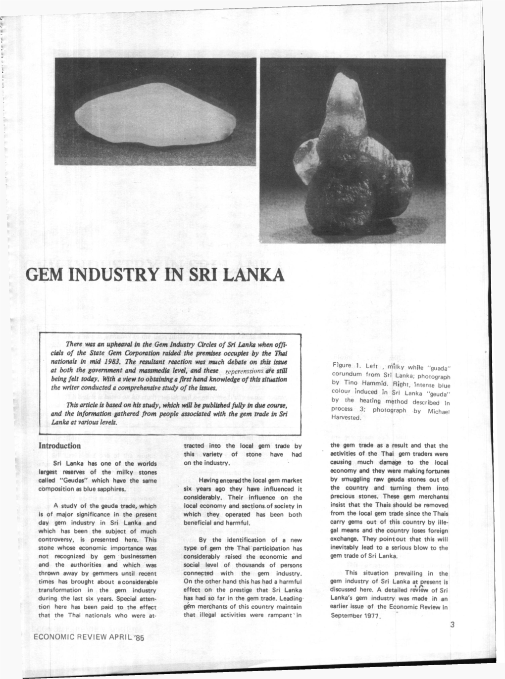 Gem Industry in Sri Lanka