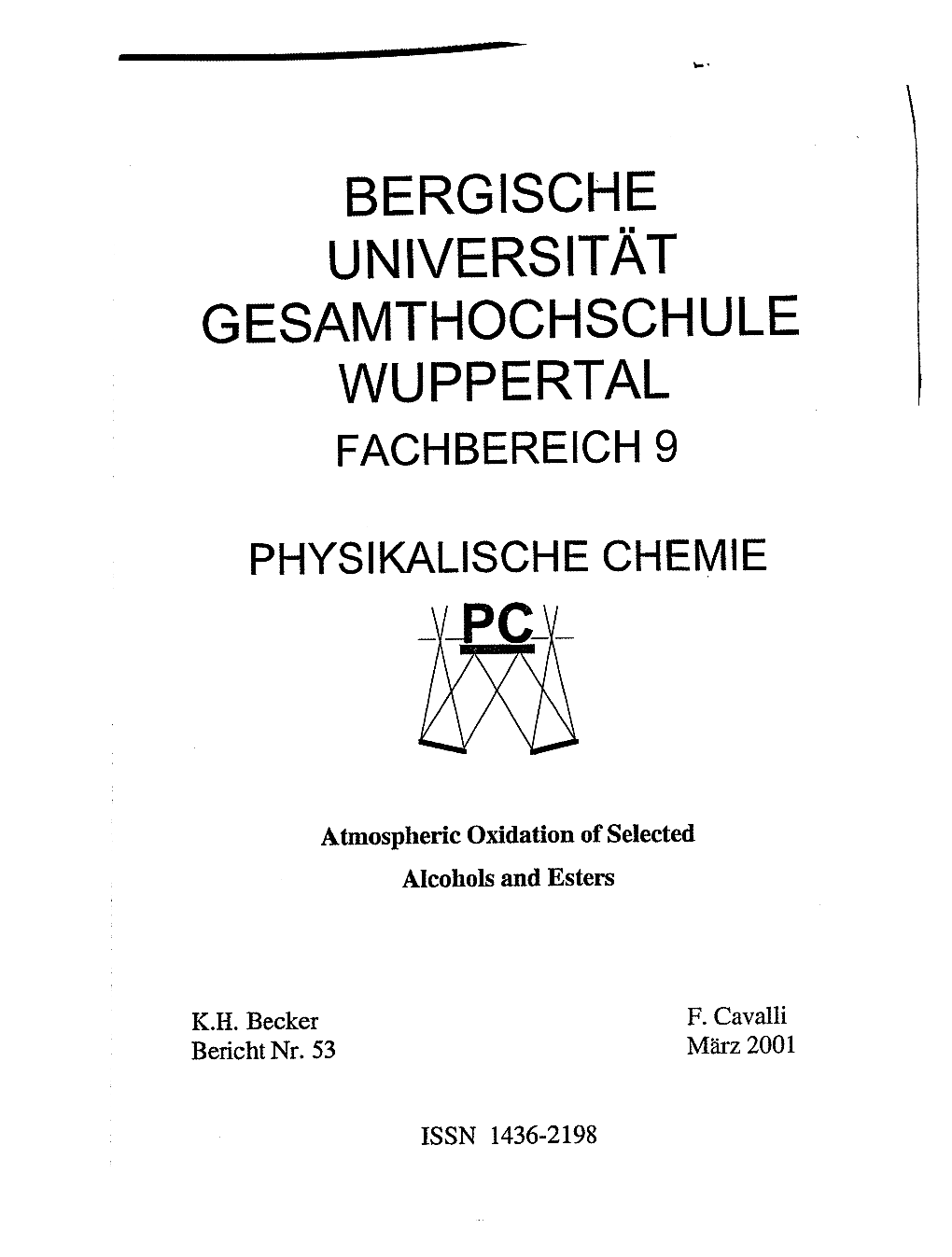 K.H. Becker Berichtnr. 53 1 I I I