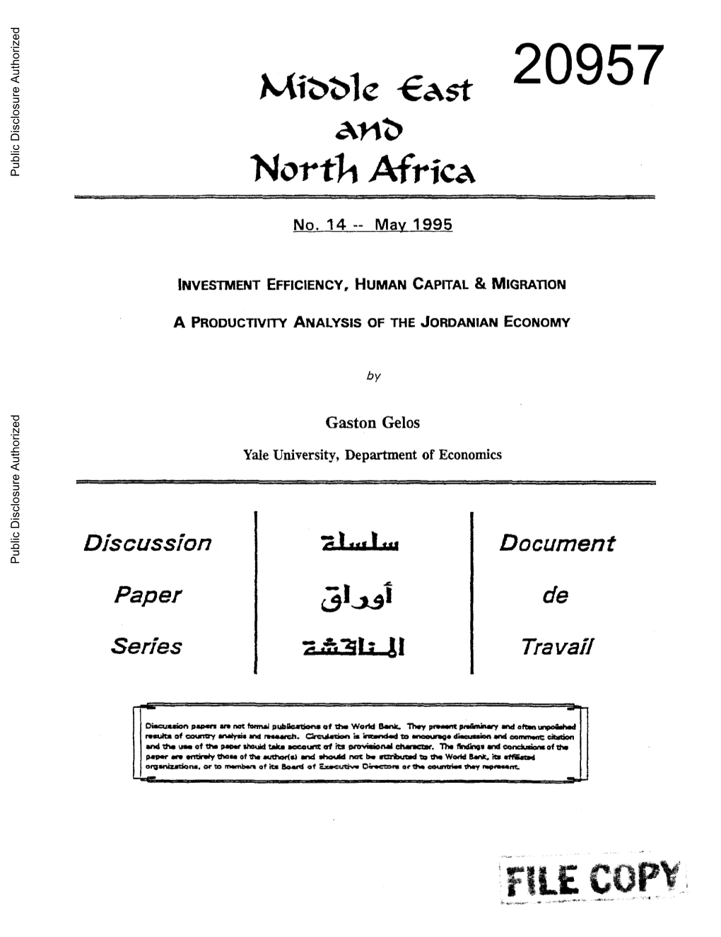 World Bank Document