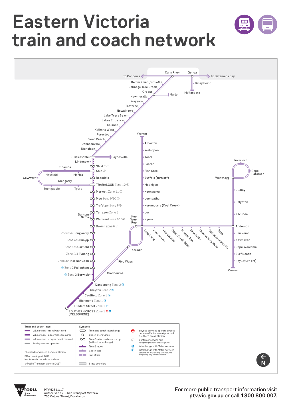 Eastern Victoria Train and Coach Network