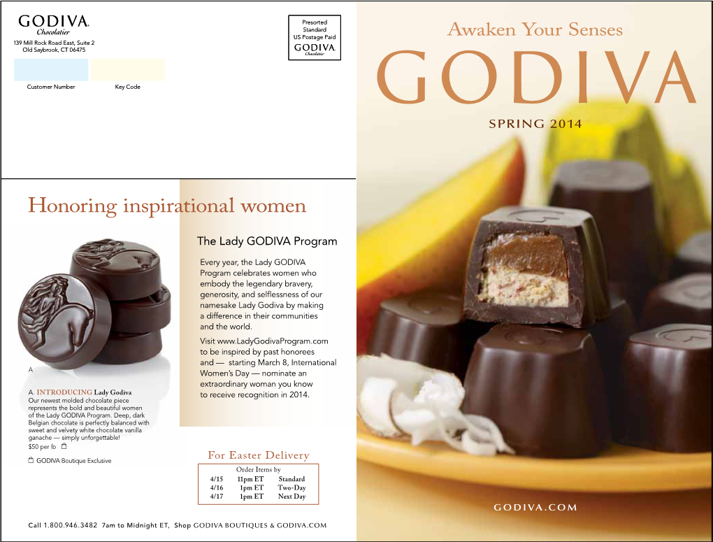 Honoring Inspirational Women the Lady Godiva Program