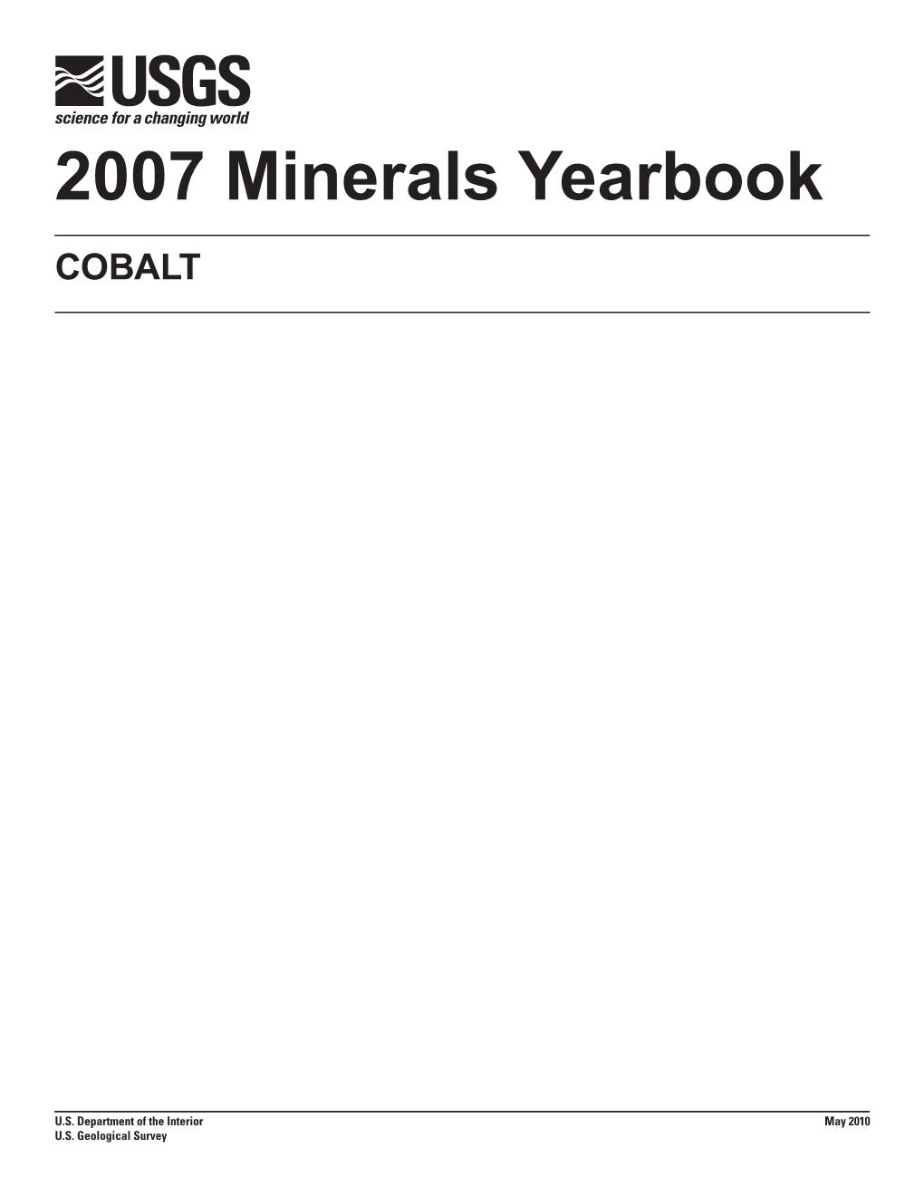 2007 Minerals Yearbook
