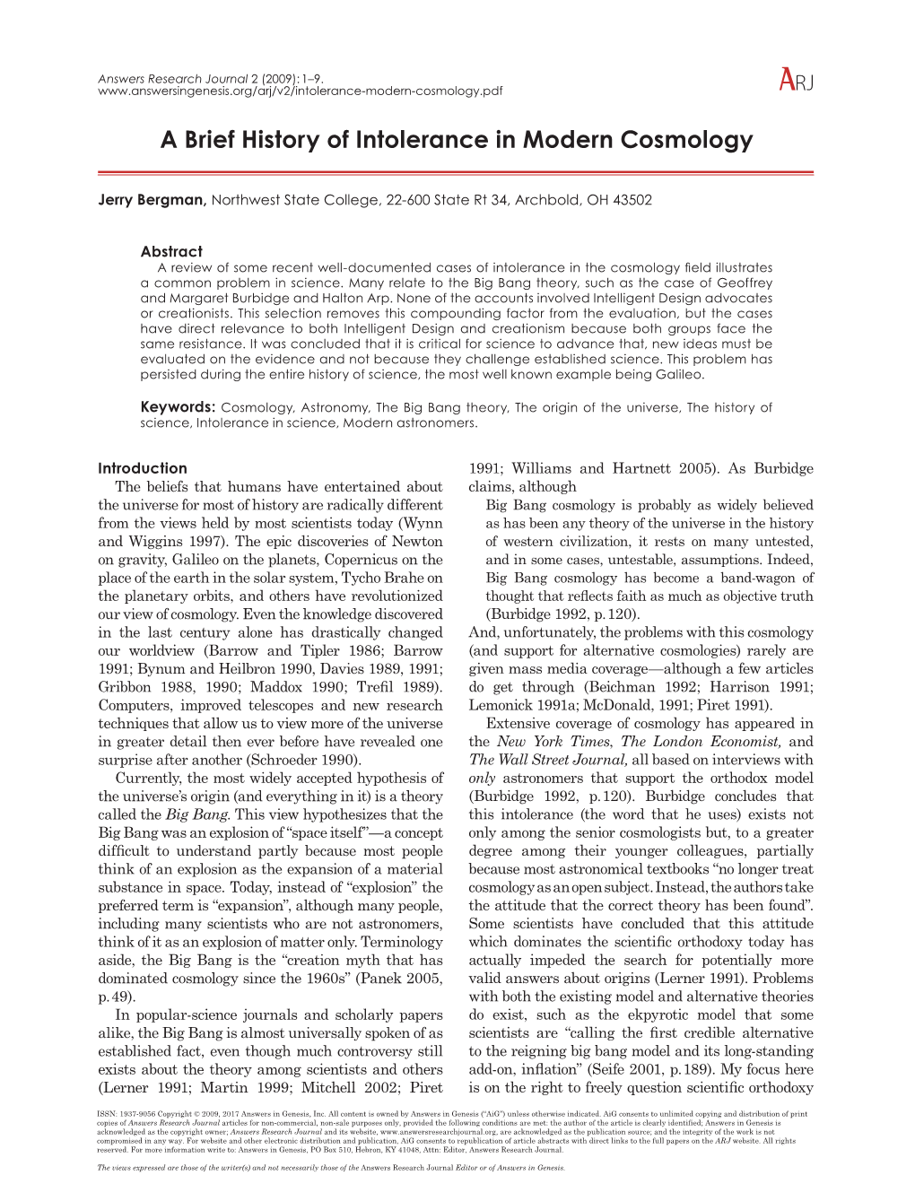 Intolerance-Modern-Cosmology.Pdf