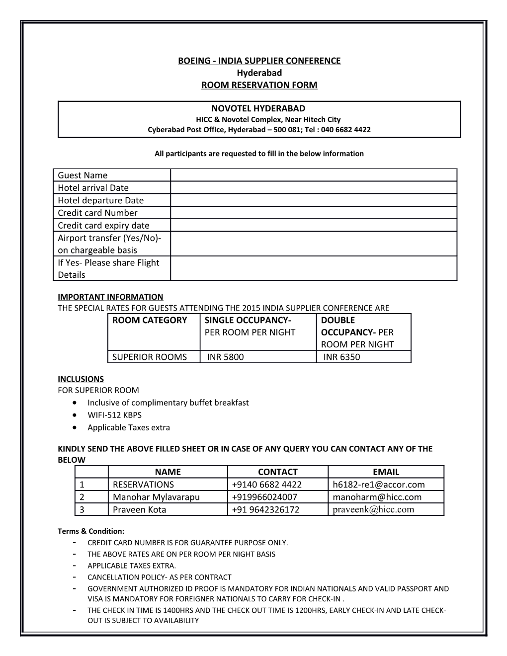 Boeing - India Supplier Confe Rence