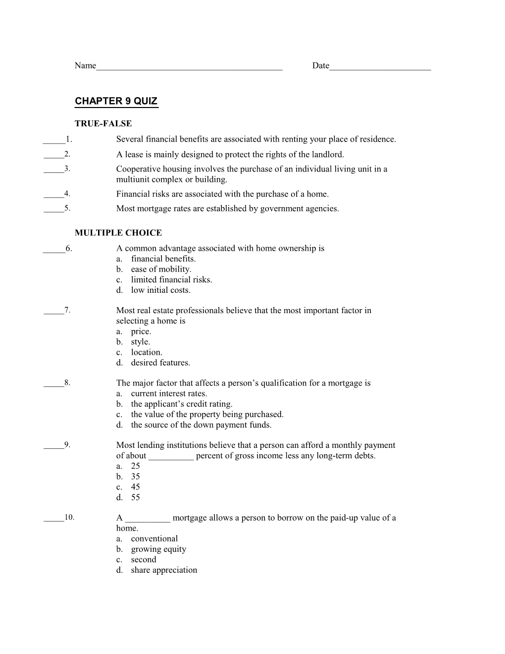 Multiple Choice s4