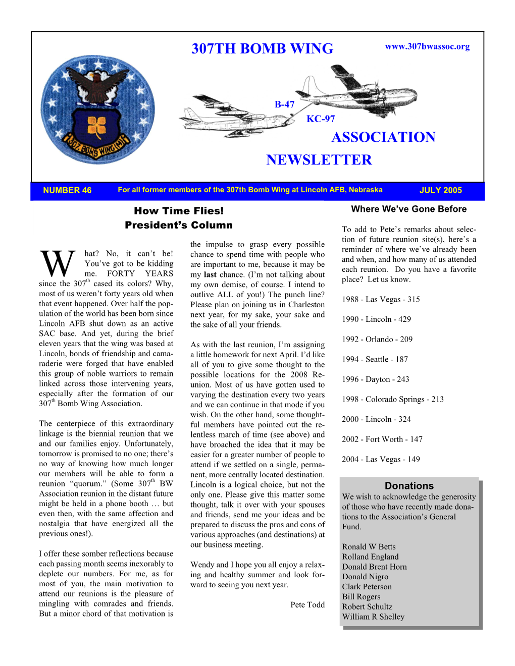 307Th Bomb Wing Newsletter Association