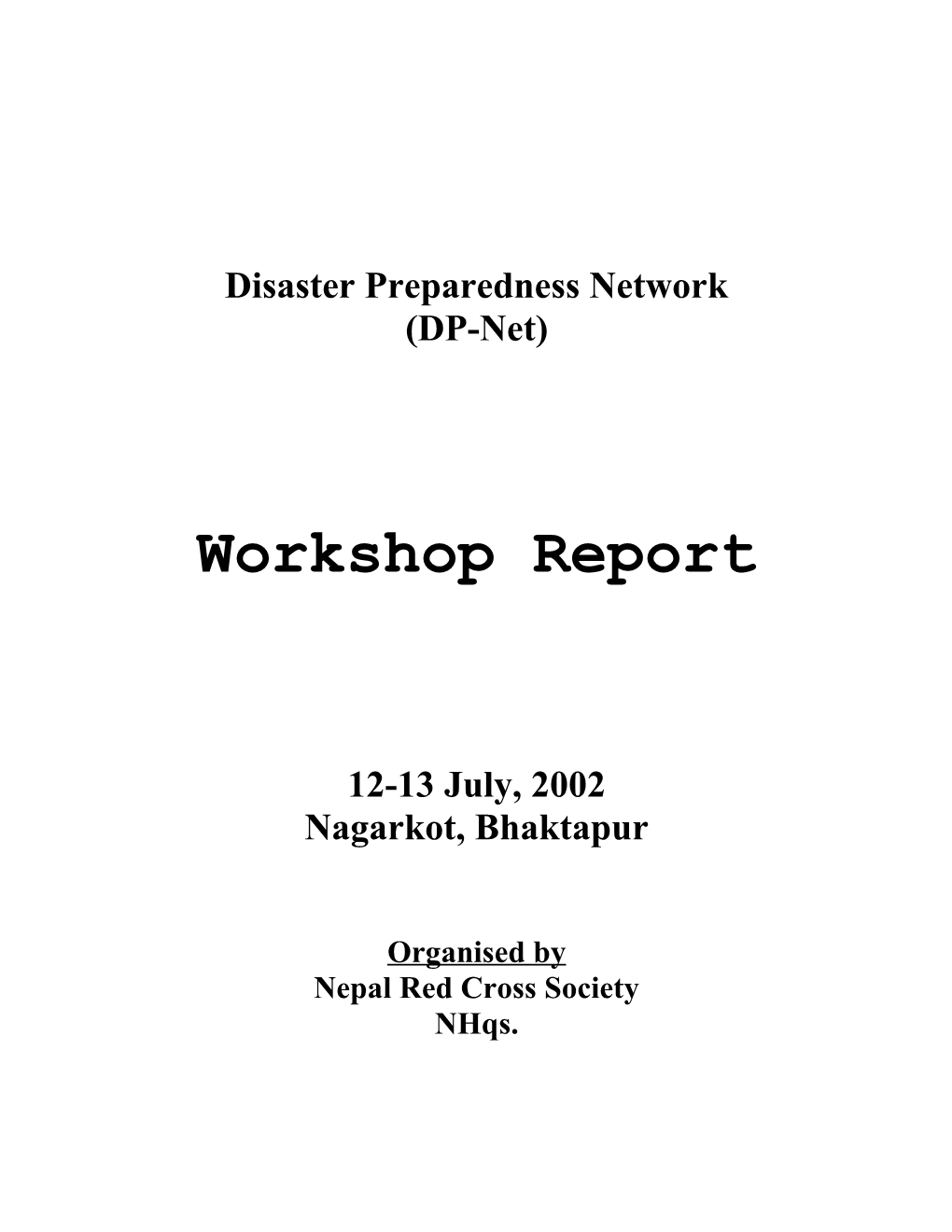 Disaster Preparedness Network
