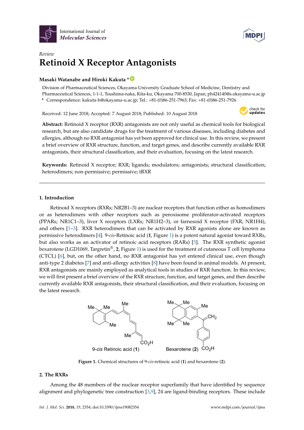 Retinoid X Receptor Antagonists