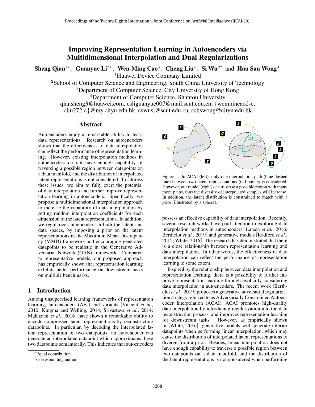 Improving Representation Learning in Autoencoders Via Multidimensional Interpolation and Dual Regularizations