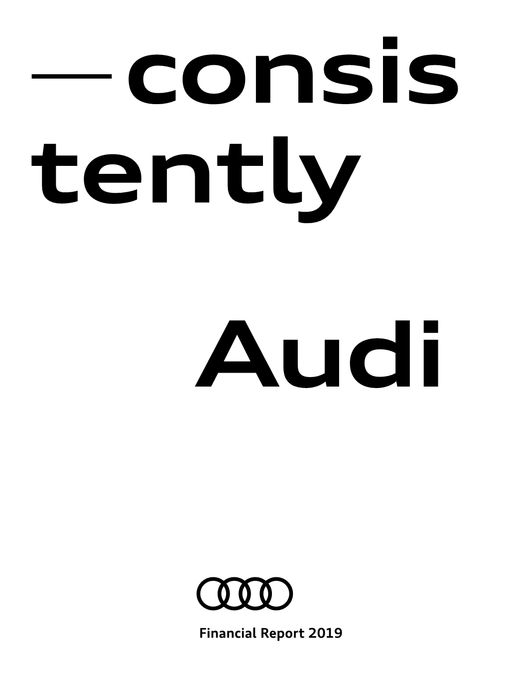 Financial Report 2019 Key Figures Audi Group