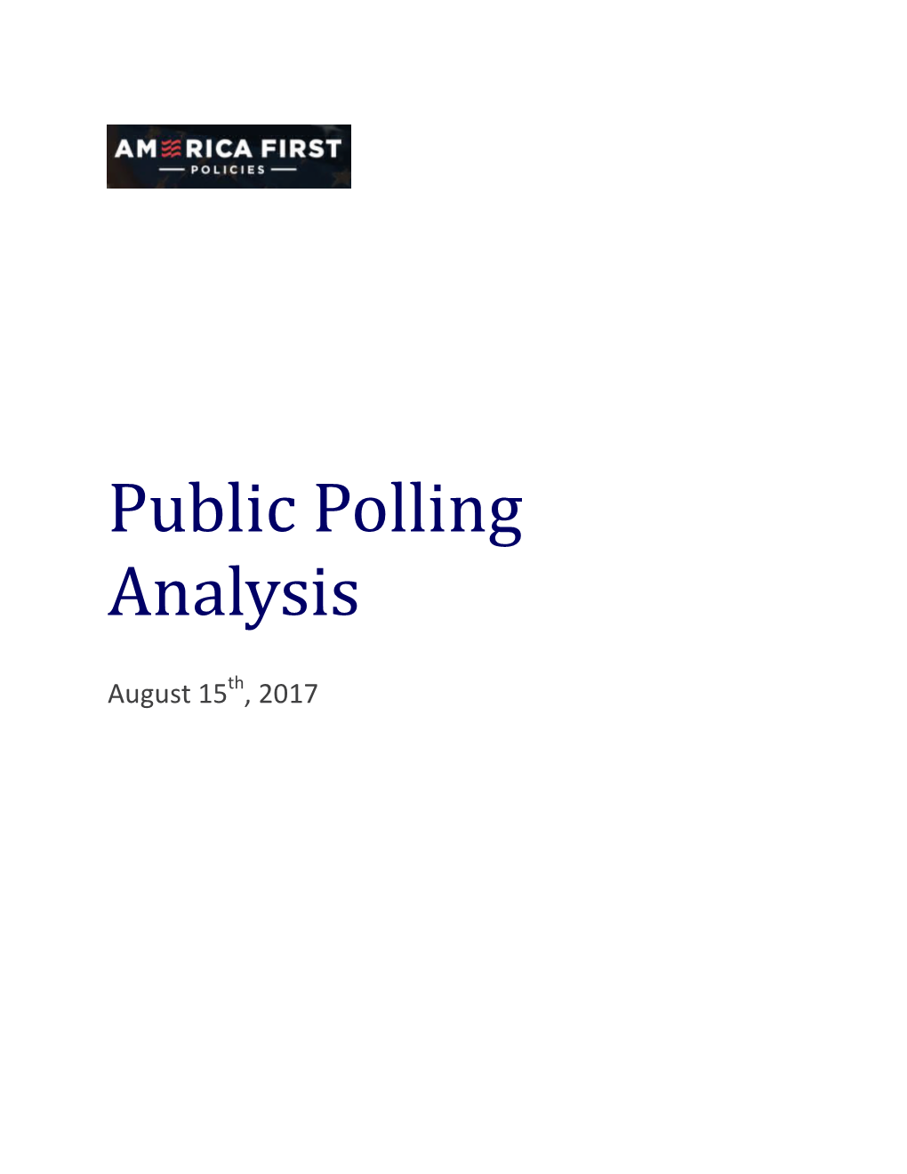 8.15.17 Public Polling Analysis 08 15 17