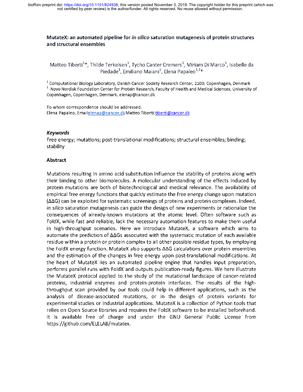 Mutatex: an Automated Pipeline for In-Silico Saturation Mutagenesis of Protein Structures and Structural Ensembles