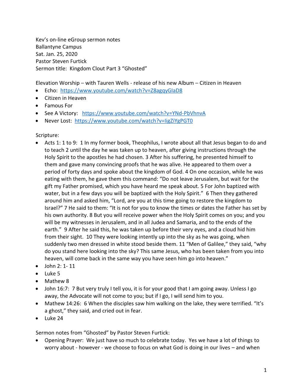 1 Kev's On-Line Egroup Sermon Notes Ballantyne Campus Sat. Jan