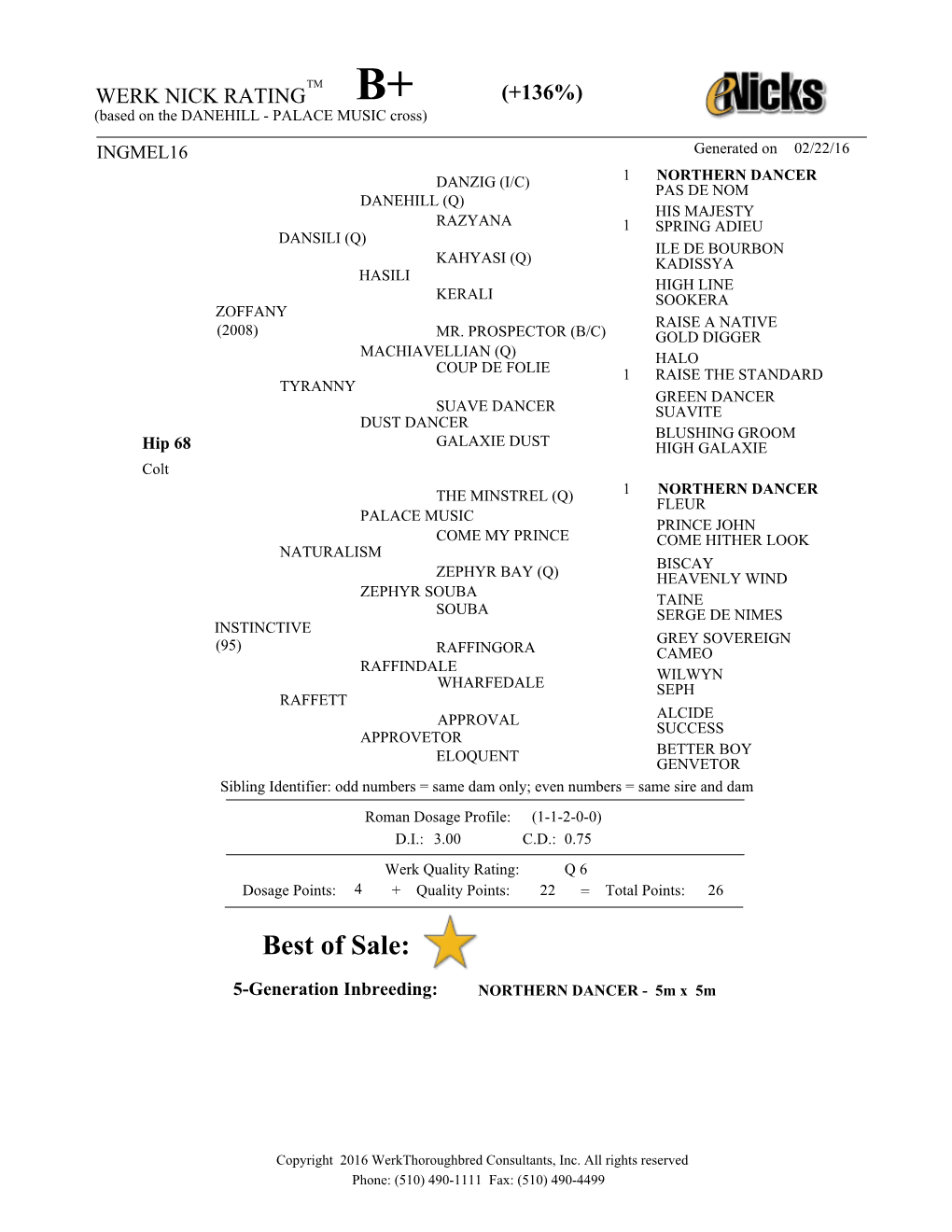 Pedigree Evaluation