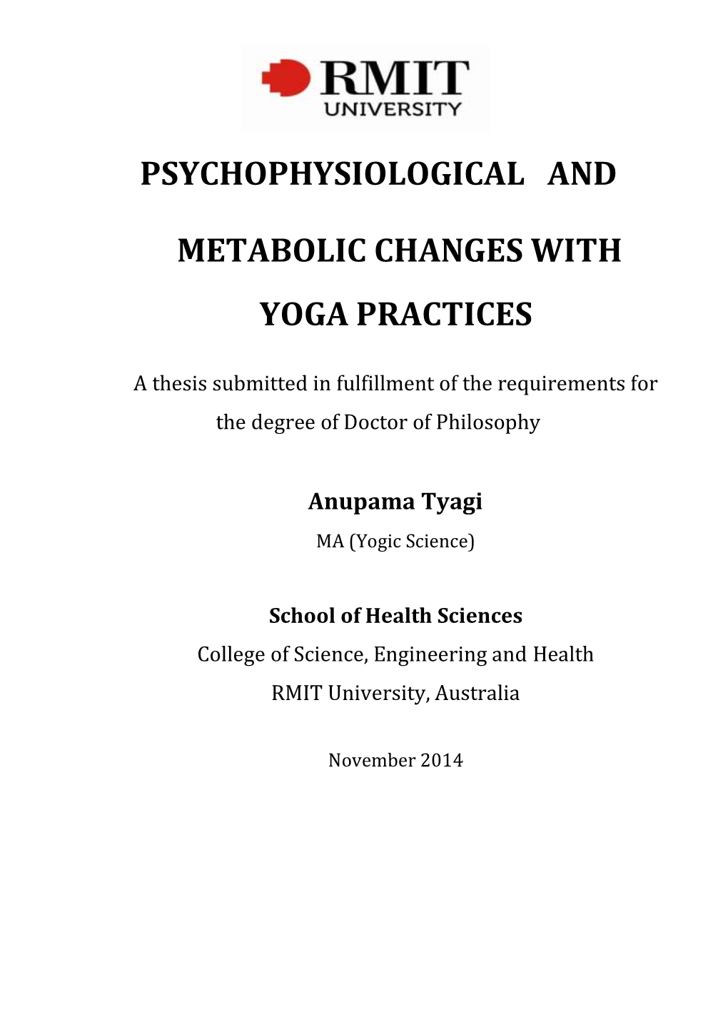 Chapter 7 Yoga and Heart Rate Variability (HRV): a Systematic Review