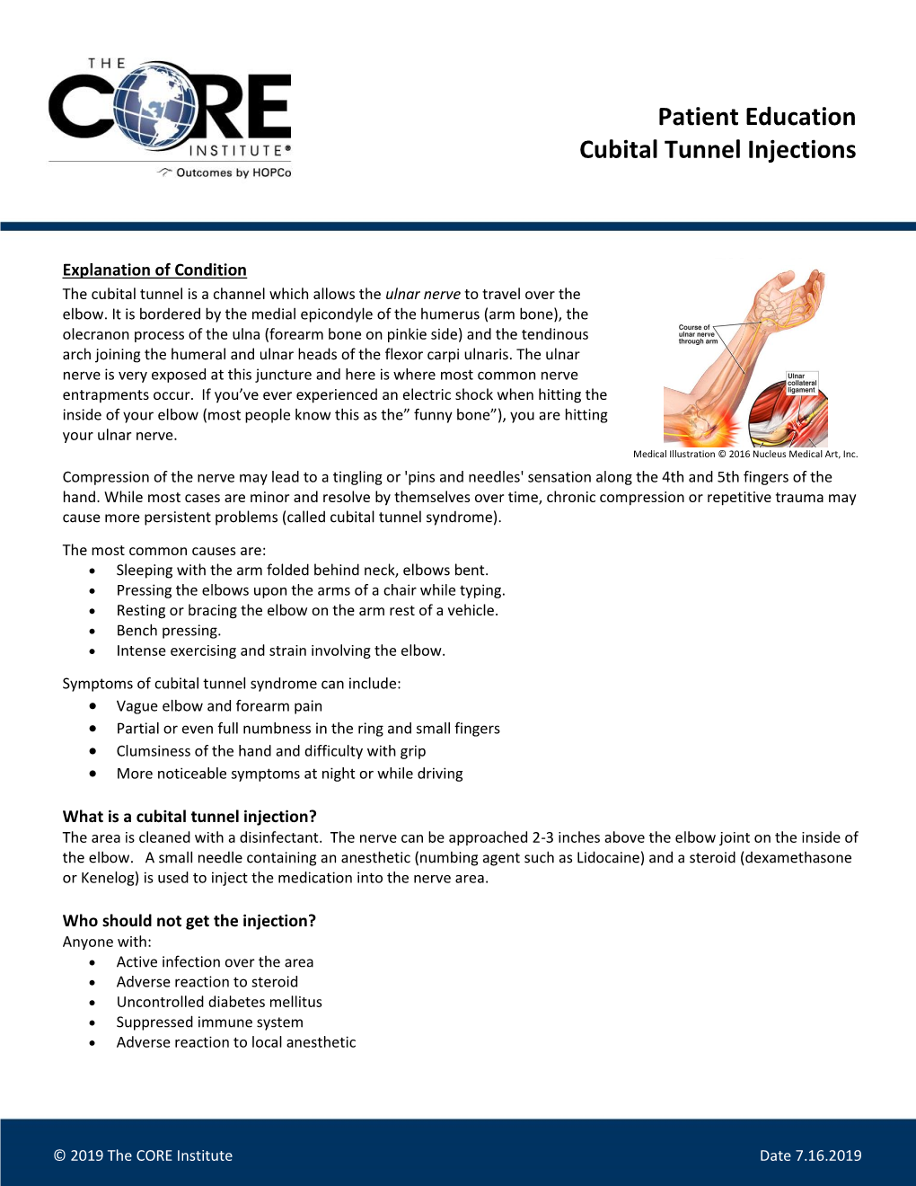 Cubital Tunnel Injections