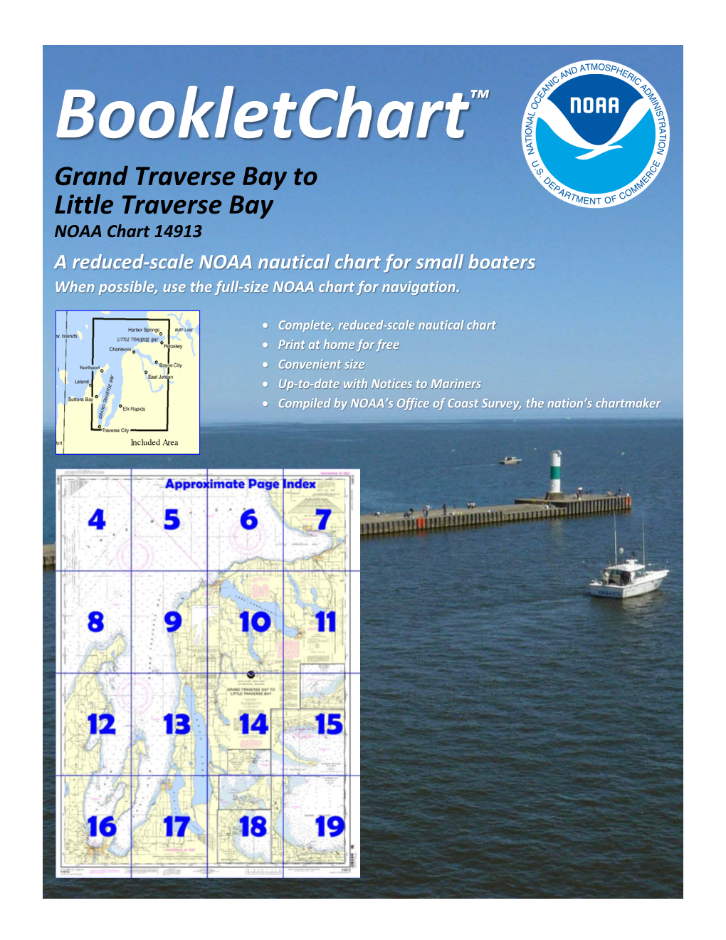 Grand Traverse Bay to Little Traverse Bay NOAA Chart 14913
