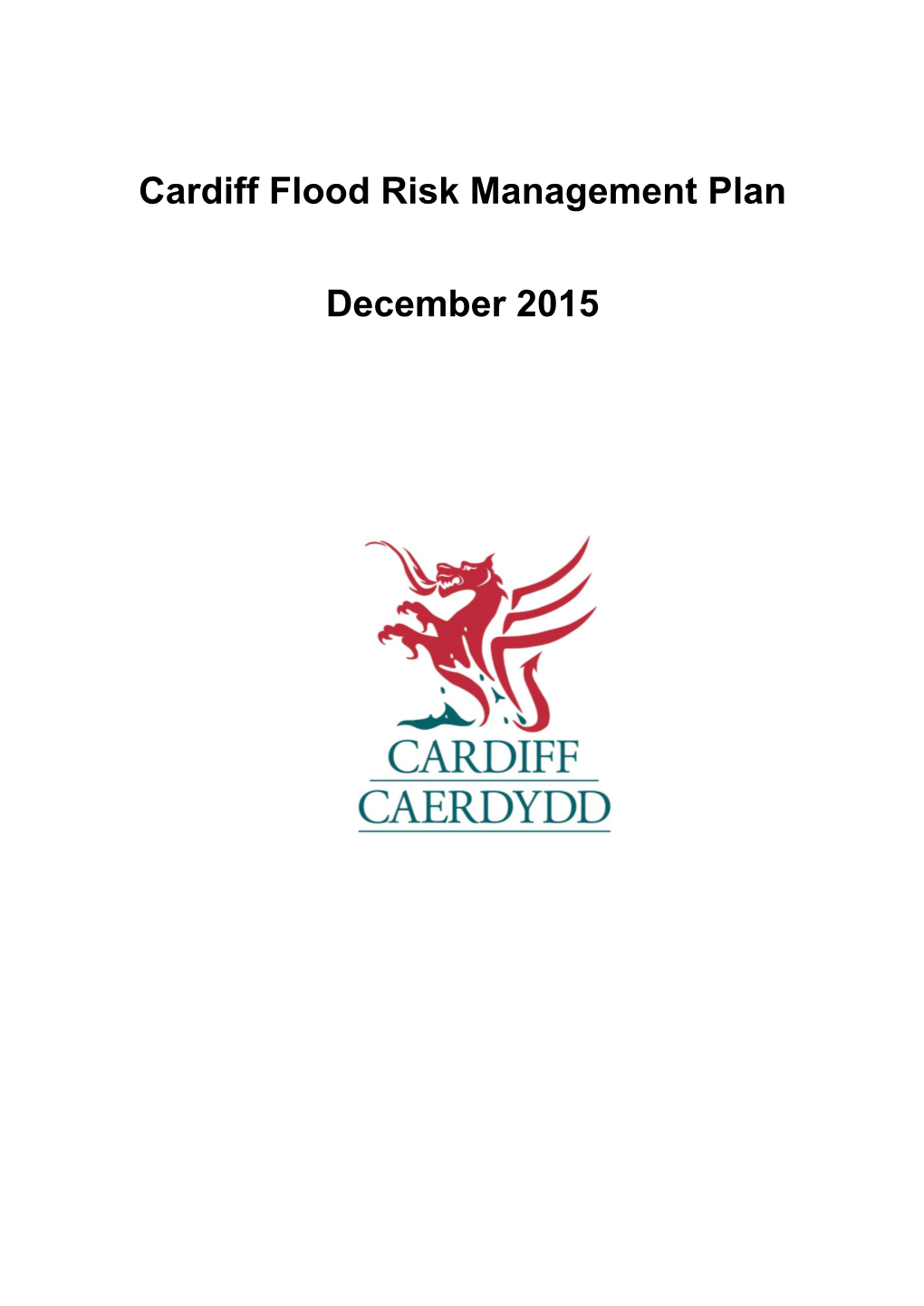 Cardiff Flood Risk Management Plan December 2015