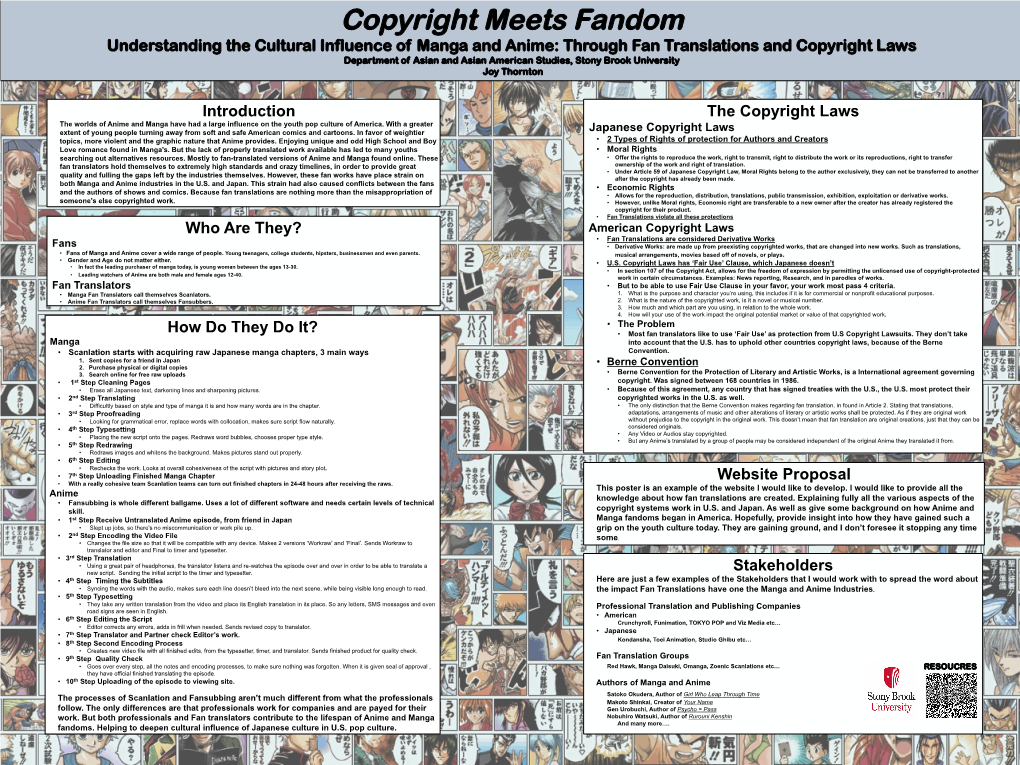 Understanding the Cultural Influence of Manga and Anime: Through Fan