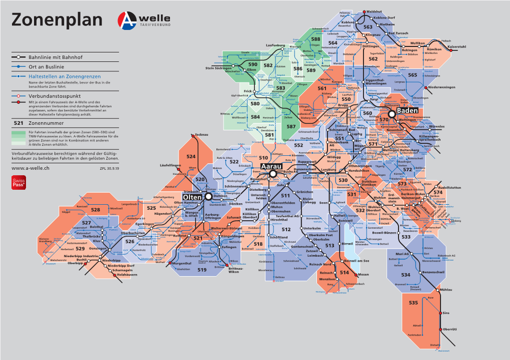 Zonenplan Reuenthal Schwaderloch 563 Gippingen Bahnhof Bad Zurzach Leibstadt Klingnau Leuggern Regionalbad Etzgen Dietsche/Sternen Härdlestrasse Rheintalstr