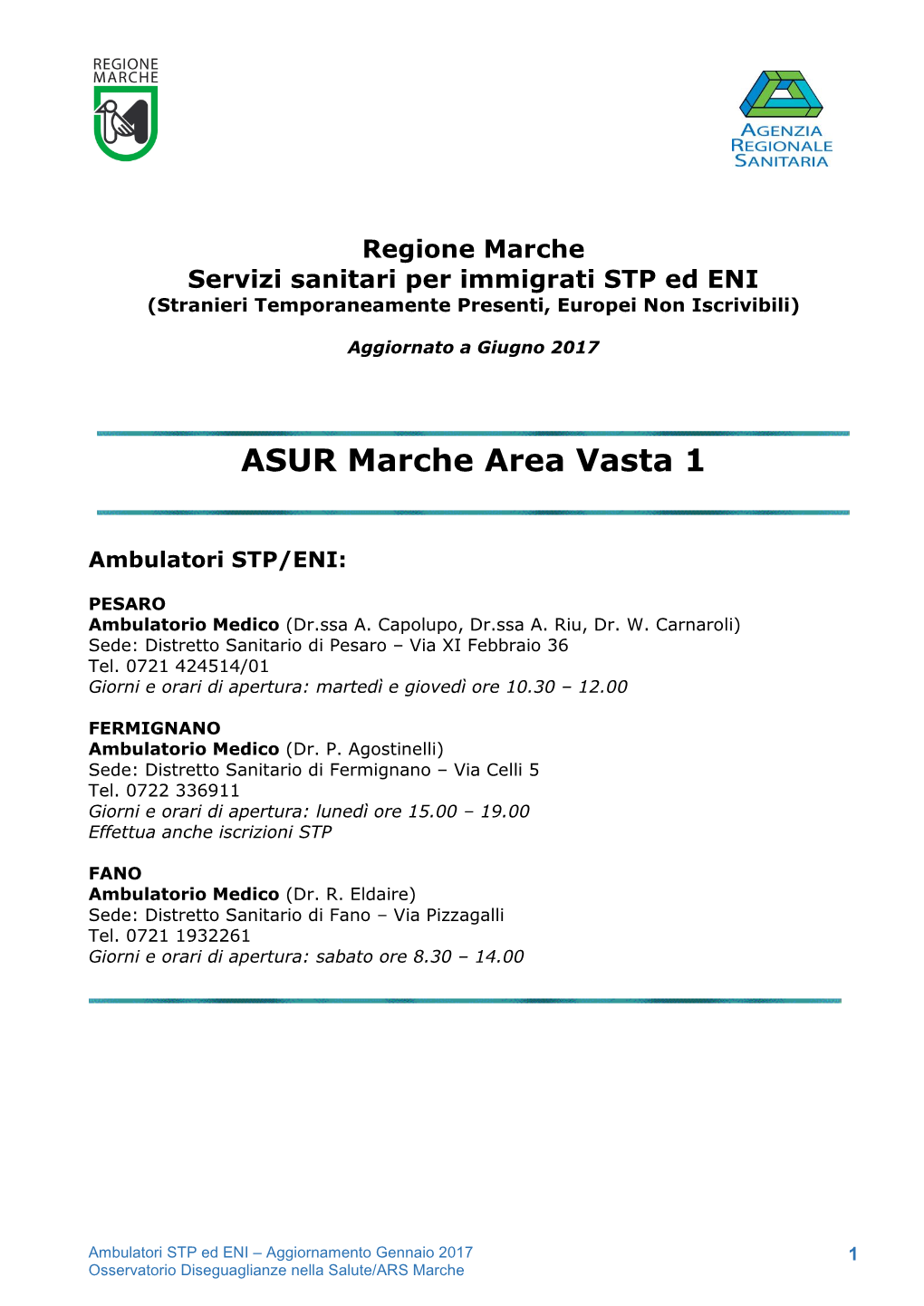 ASUR Marche Area Vasta 1