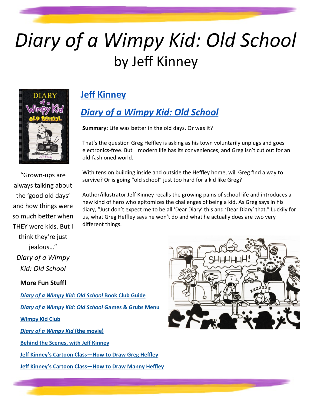 Diary of a Wimpy Kid: Old School by Jeff Kinney