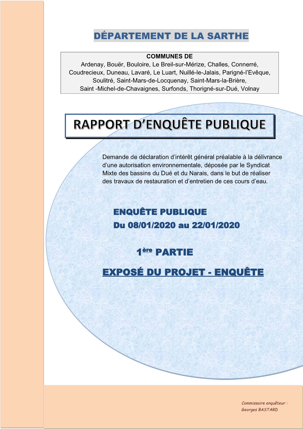 Rapport D'enquête Publique