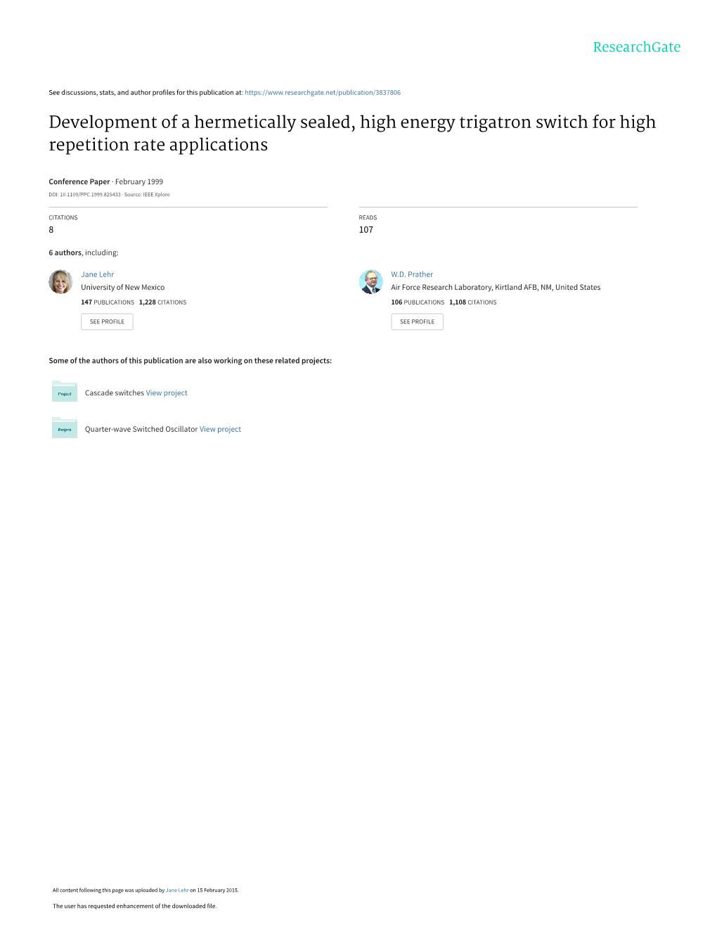 1999: Development of a Hermetically Sealed, High