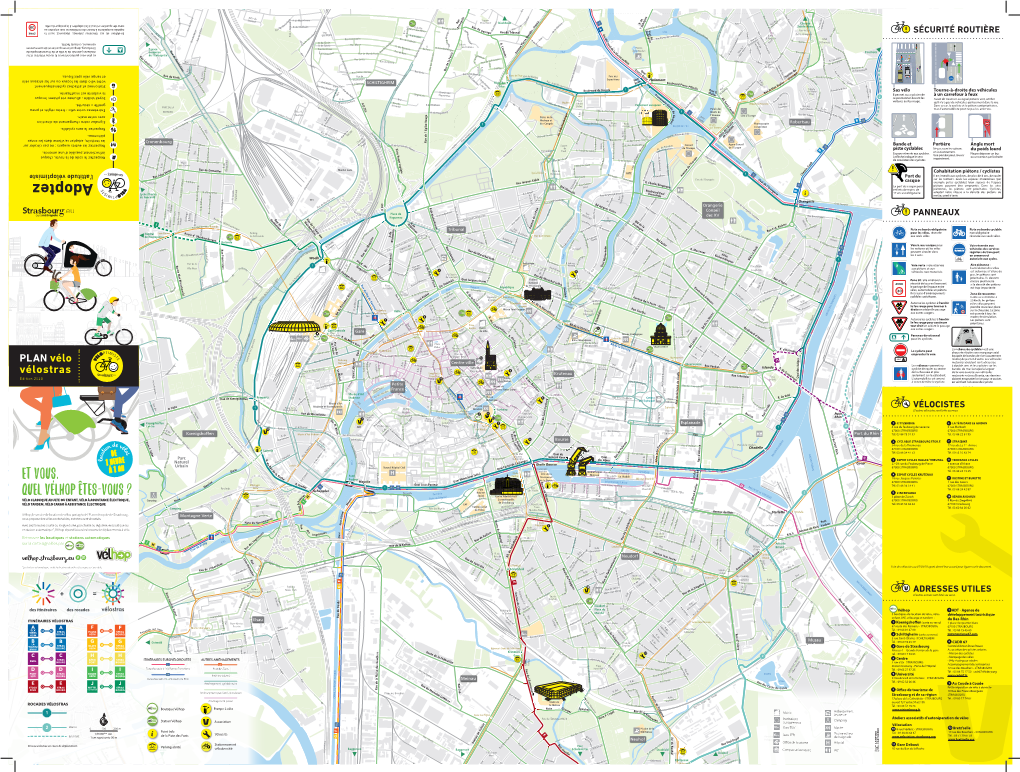 Carte Des Pistes Cyclables De Strasbourg
