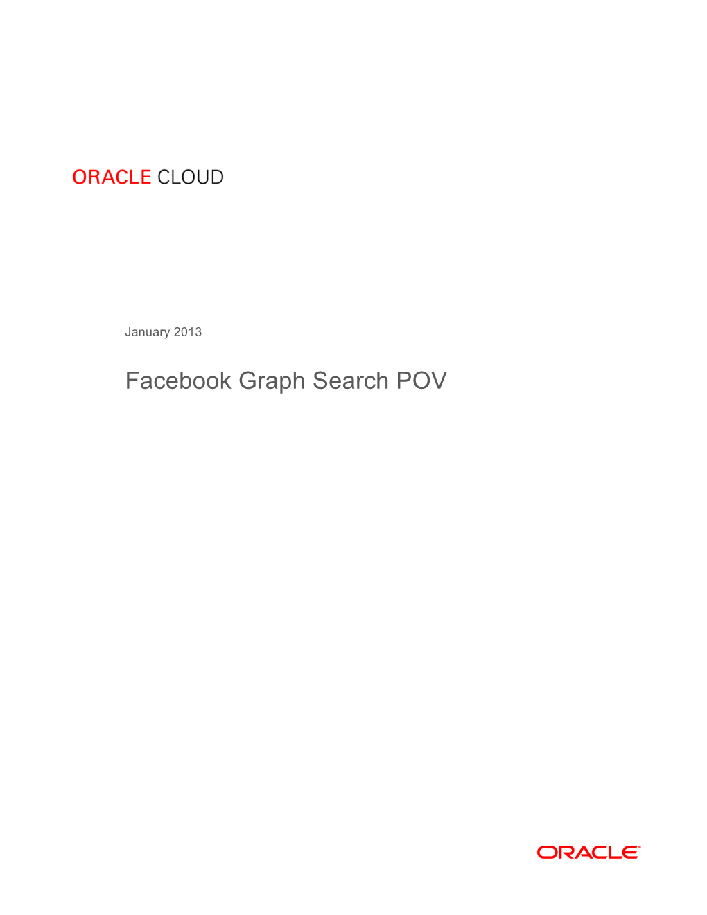 Facebook Graph Search POV