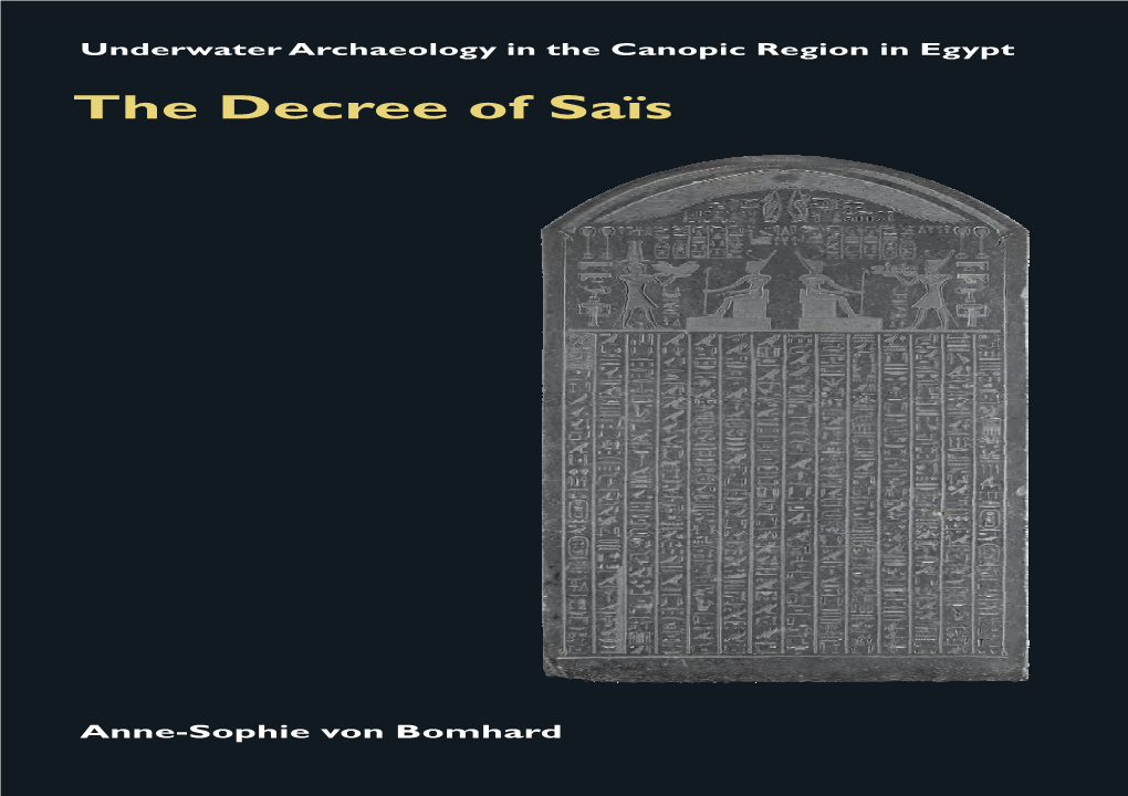 The Decree of Saïs