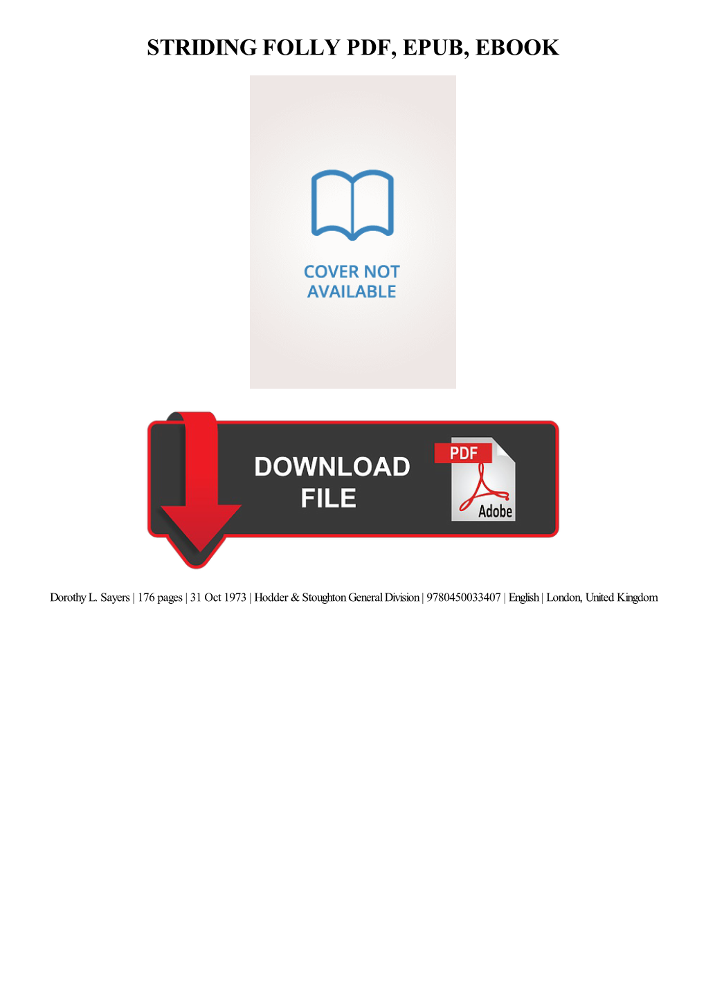 PDF Download Striding Folly Ebook Free Download